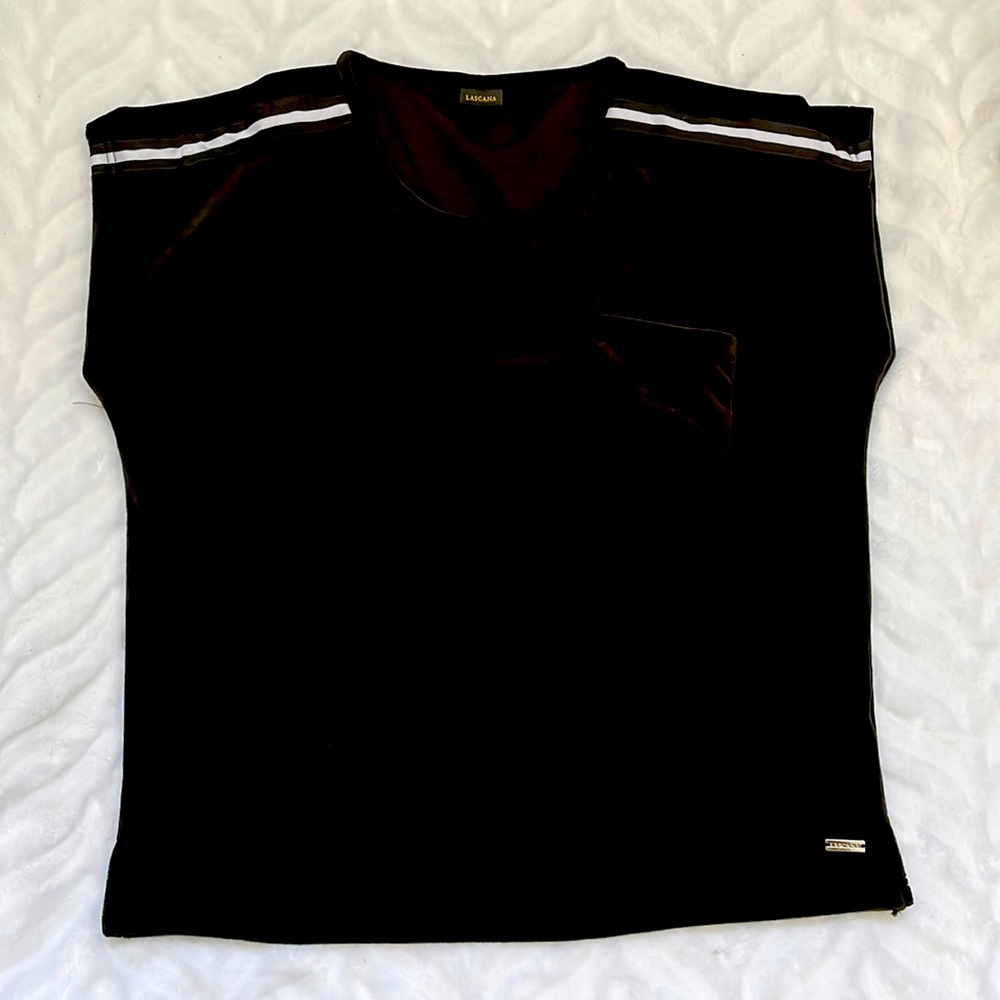 Lascana Black Velour Top